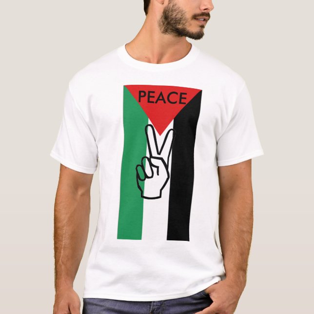 PAIX DANS LE T-SHIRT DE LA PALESTINE (Devant)