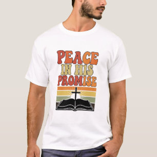 "Paix dans sa promesse" T-Shirt chrétien