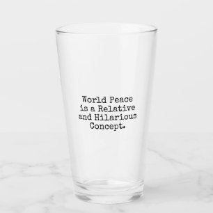 Paix du monde le verre