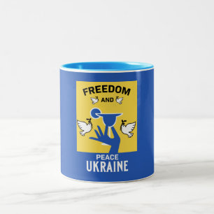 Paix En Ukraine - Amour Et Soutien À La Mug De Caf
