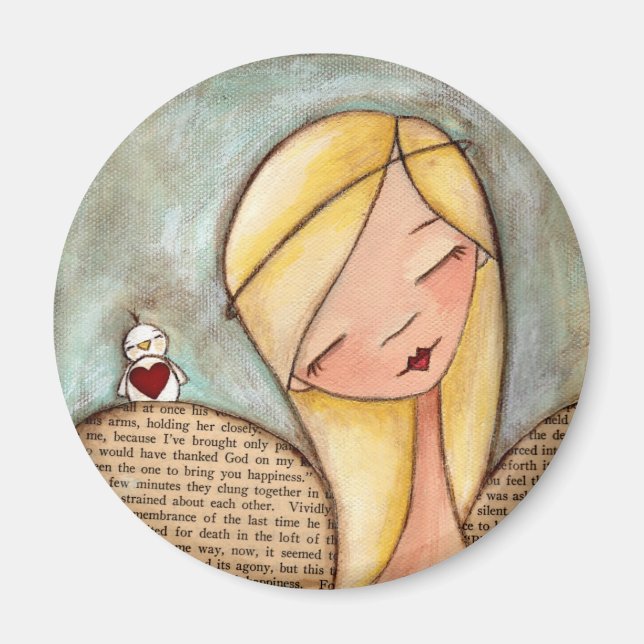 Paix et Amour - Magnet (Devant)