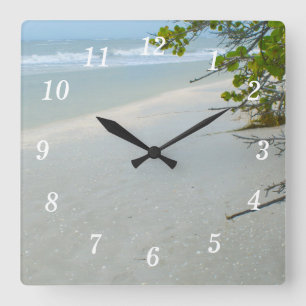 Paix et Calme sur l'Île de Sanibel Horloge Murale