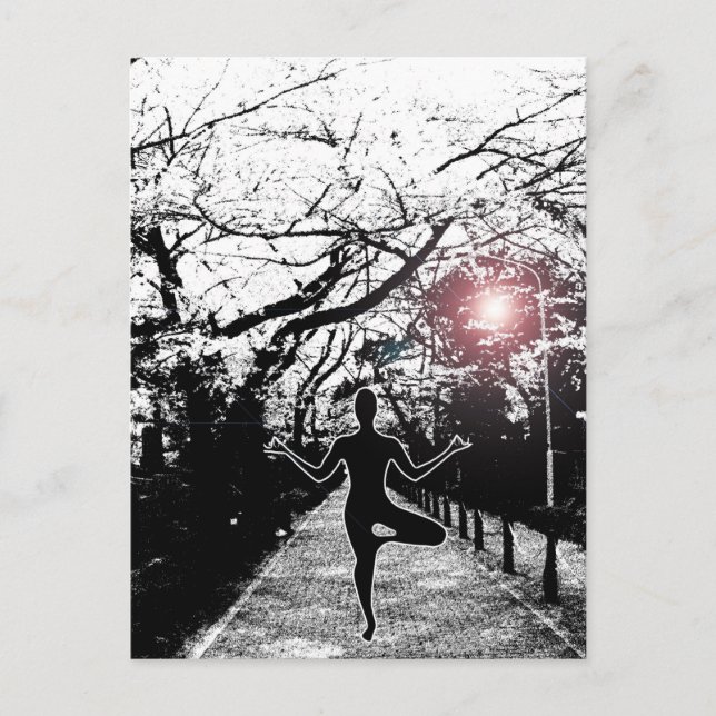 Paix et équilibre - Carte postale Yoga (Devant)