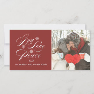 PAIX ET JOIE | CARTE PHOTO de vacances
