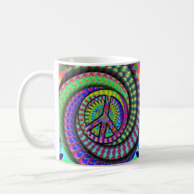 Paix et tasse de café de Flutterby (Gauche)