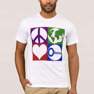 Paix, la terre, amour, T-shirt d'Obama