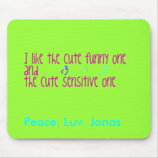 Paix. Luv. Tapis de souris de Jonas