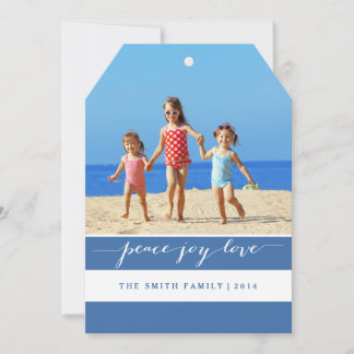 Paix moderne, Joie, Amour Carte photo de vacances