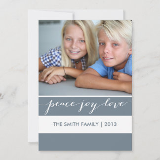 Paix moderne, Joie, Amour Carte photo de vacances