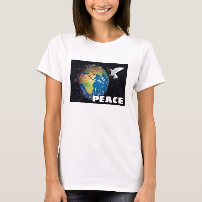 Paix - monde (lumière) T-shirt (Devant)