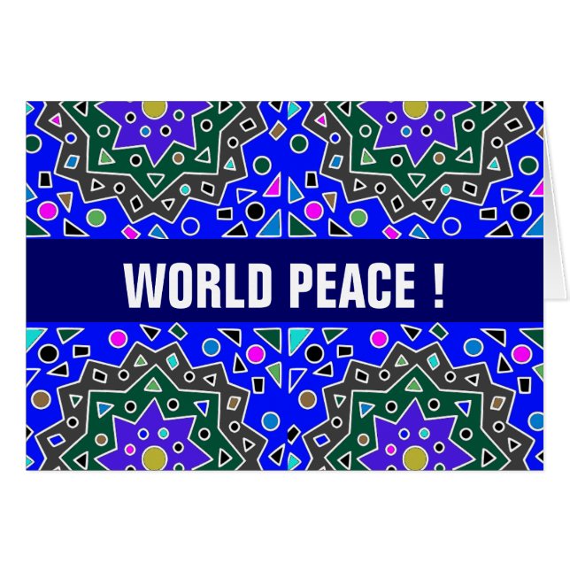 PAIX MONDIALE ! (Devant horizontal)