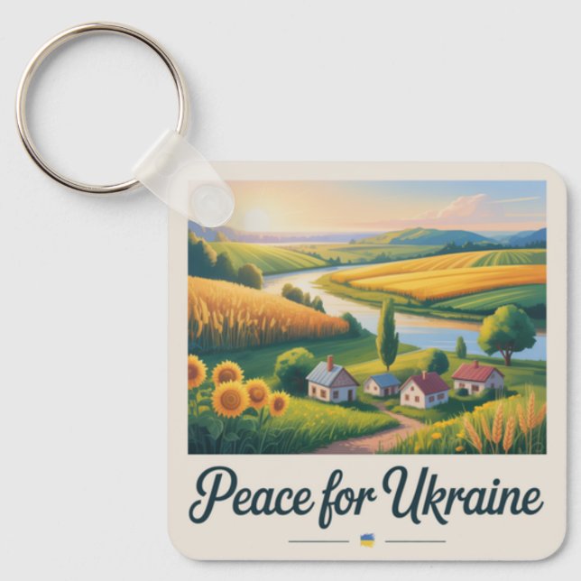 Paix pour l'Ukraine. porte-clés (Recto)