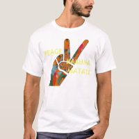 Paix salut à deux doigts : Modèle T-shirt basique