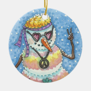 PAIX super Snowman SUR LA TERRE ORNEMENT DE NOËL