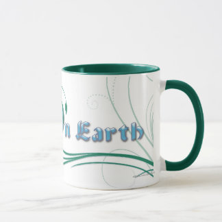 Paix sur la tasse de la terre