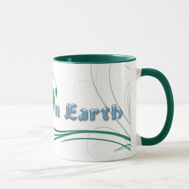 Paix sur la tasse de la terre (Droite)