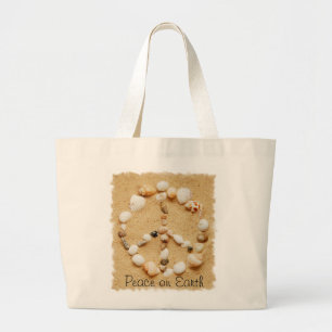 Paix sur le sac fourre - tout à signe de paix de