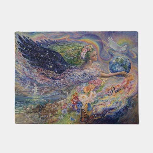 Paix sur le tapis de porte de la terre (Devant)
