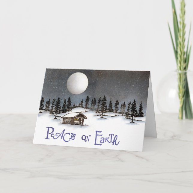 Paix sur Terre | Carte de Noël (Devant)