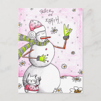 Paix sur Terre - Carte postale pour une cause