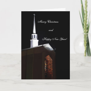 Paix sur Terre Vitrail Carte de Noël