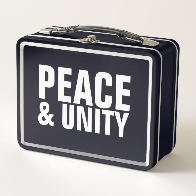 PAIX & UNITÉ Lunchbox métallique (Devant)