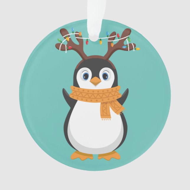 Pajama de Noël Penguin Reindeer Père Noël (devant)