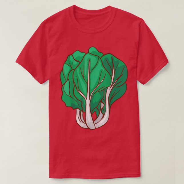 Pak Choi Vegetables Food Vegan Vegetarian T-shirt  (Design devant)