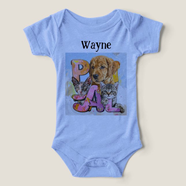 Pal Dog and Cats Plus Personalize Name  (Design Recto)