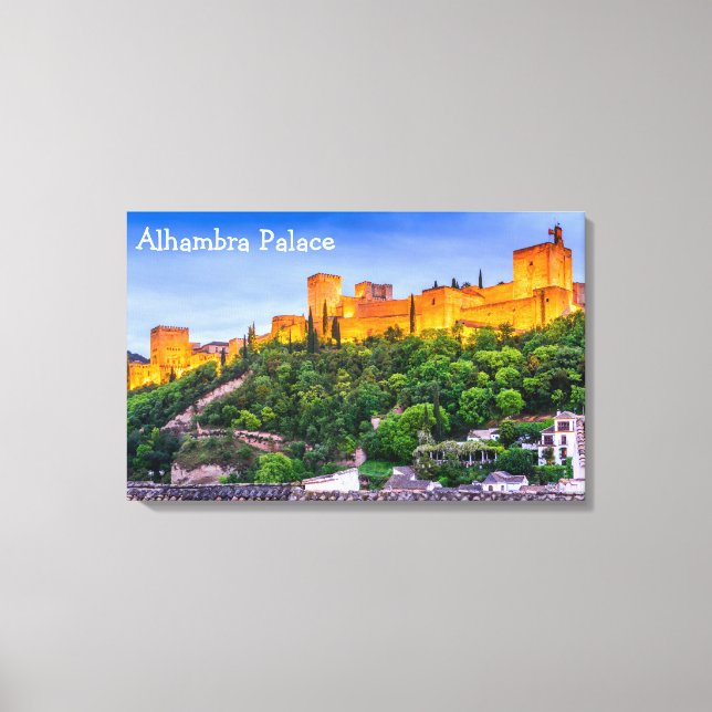 Palais de l'Alhambra en toile (Recto)