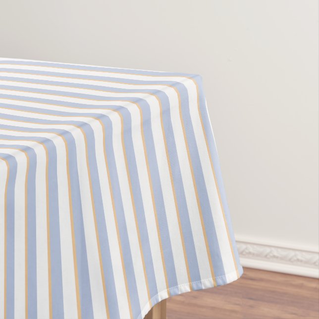 Pale Bleu et Orange Stripes Nappe (In Situ)