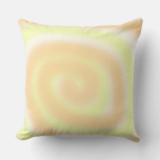Pale Jaune Orange Blanc Flacon Mélange Coussin (Recto)
