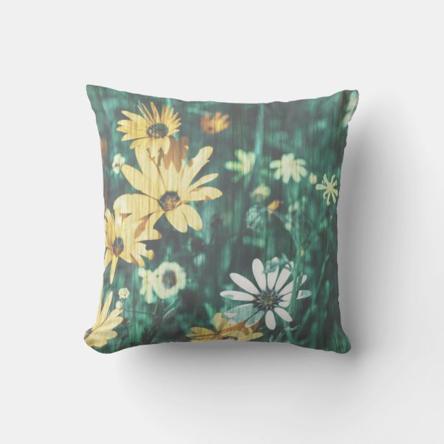Pale Pastel Namaqualand Fleurs Coussin Cushion (Recto)