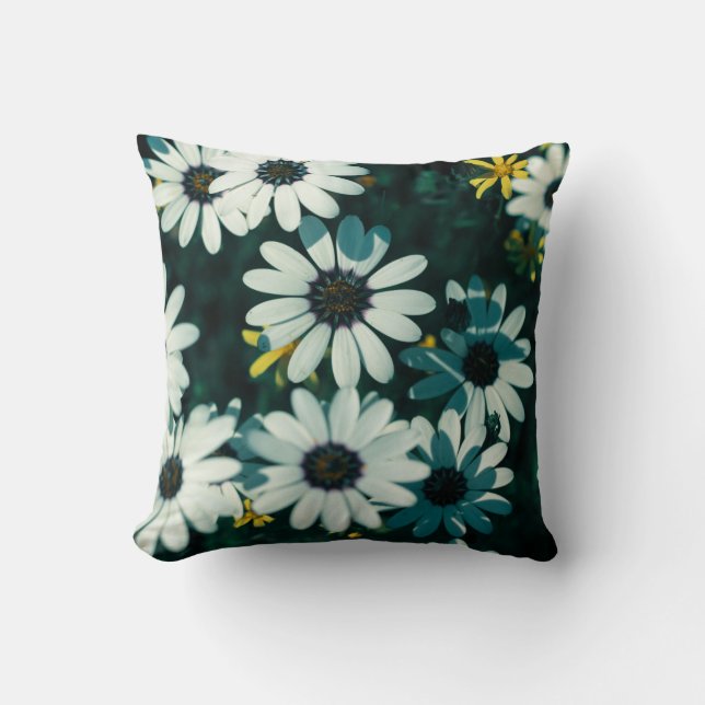 Pale Pastel Namaqualand Fleurs Coussin Cushion (Recto)