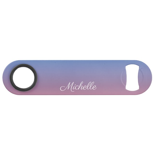 Pale rose et bleu dégradé ombre (Devant (Horizontal))
