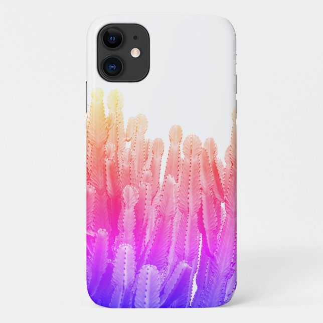 Pale rose Succulent Cactus Plante iPhone 11 Coque (Dos)