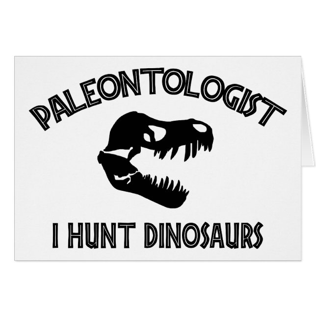 Paléontologue "je chasse des dinosaures " (Devant horizontal)