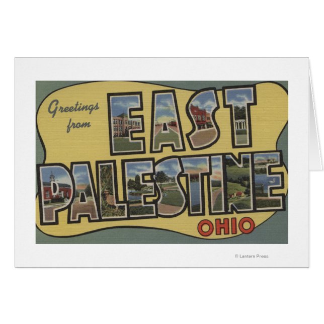 Palestine de l'Est, Ohio - Scènes de grandes lettr (Devant horizontal)
