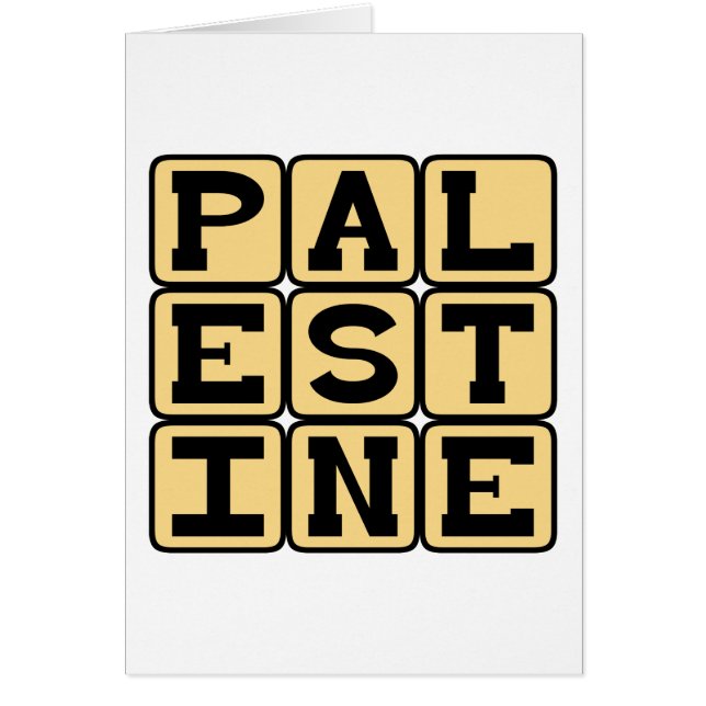 Palestine, État souverain en Asie (Devant)