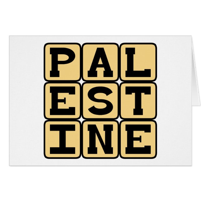 Palestine, État souverain en Asie (Devant horizontal)
