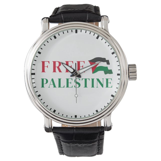 palestine libre Customisée MONTRE (devant)