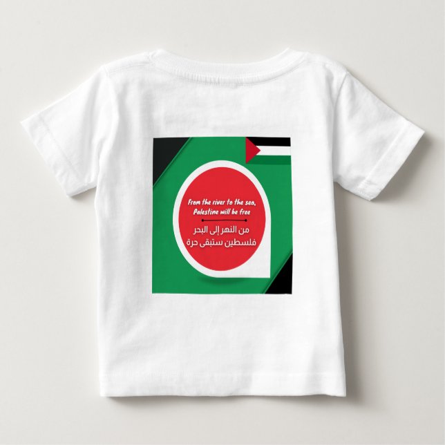 Palestine Support Baby T-Shirt (Dos)