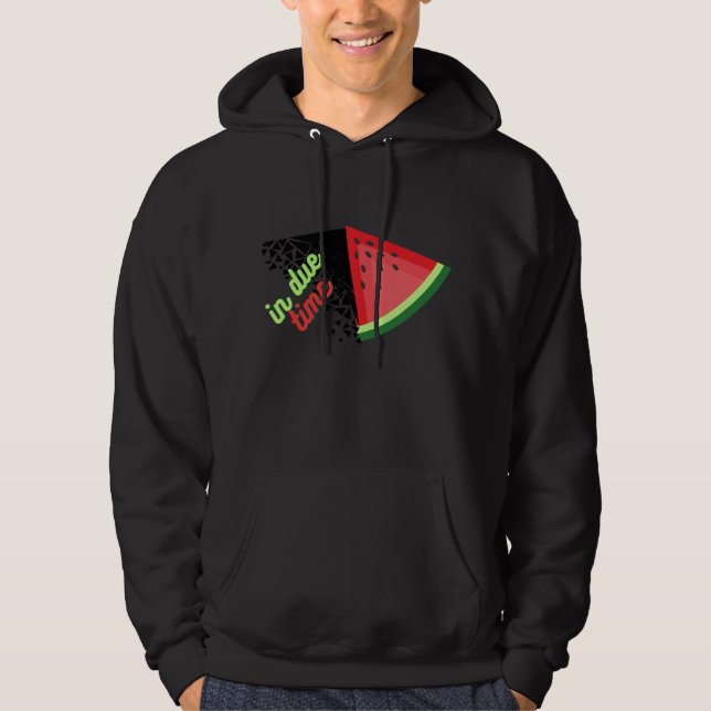 palestine sweat - shirt à capuche noire (Devant)