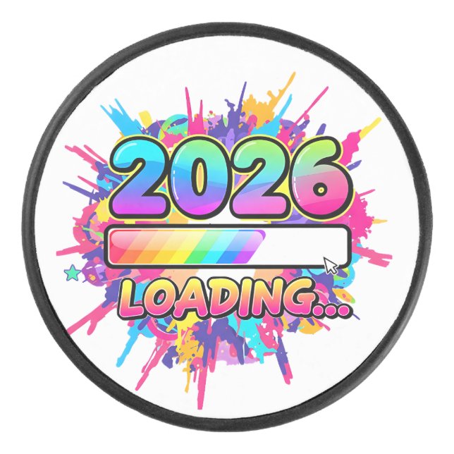 Palet De Hockey 2026 Loading... Progress Bar Sticker (Devant)