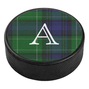 Palet De Hockey Abercrombie Tartan Plaid Monogramme Hockey Puck