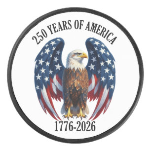 Palet De Hockey Aigle Américain Patriotique 250 Ans 1776-2026