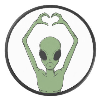 Palet De Hockey Alien Heart Pose
