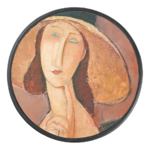 Palet De Hockey Amedeo Modigliani - Jeanne Hebuterne en grand Casq