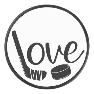 Palet De Hockey Amour de hockey rondelle personnalisée