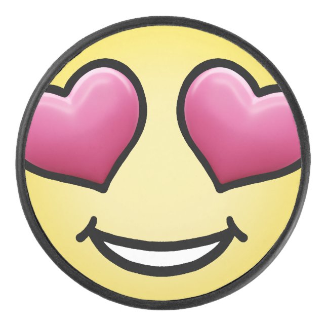 Palet De Hockey Amour Emoji (Devant)